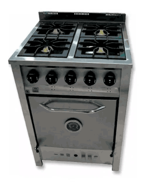 Cocina Industrial Gastroequip 4 Hornallas 60 Cm | Sanitariosalvarez.com.ar