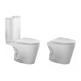 Combo de sanitarios Ferrum Marina inodoro, deposito y bidet - Imagen 2