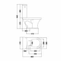 Combo Inodoro Deposito Bidet Ferrum Murano - Imagen 3