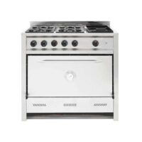 Cocina Industrial Gastroequip 4 Hornallas y Plancha 90cm