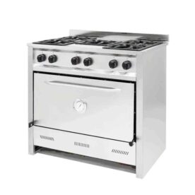 Cocina industrial Gastroequip 5 hornallas 90cm