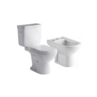 Combo de sanitarios Ferrum Bari inodoro, deposito, bidet y tapa original