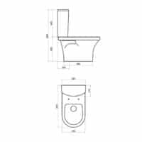 Combo Inodoro Deposito Bidet Ferrum Varese - Imagen 3