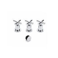 Griferia de Bidet Cromo Tauro Cruz modelo Cross Cierre Ceramico