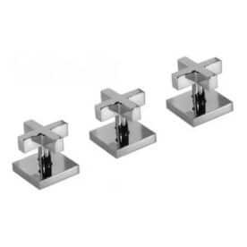 Griferia Hidromet para bidet Block Cruz Cromo