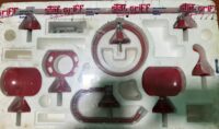 Set de accesorios Piazza Hosmi Rojo Cromo - Imagen 2