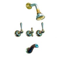 Griferia de lluvia ducha Stalgrif Cromo Oro