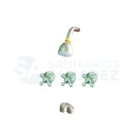 Griferia de lluvia ducha Piazza Satinado Vintage