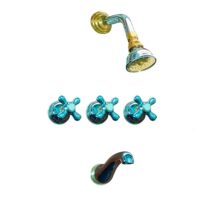 Griferia de lluvia ducha Stalgrif Cromo Oro