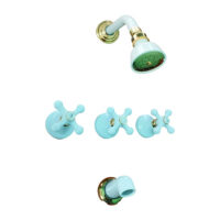 Griferia de lluvia ducha Stalgrif Blanco Oro