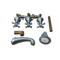 LIQUIDACION Griferia de lluvia ducha Piazza Modena Satinado Oro Vintage