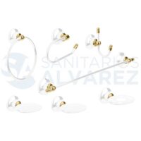 Set de accesorios Piazza S42 Blanco Oro