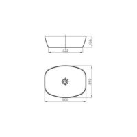 Lavatorio Apoyo Bacha Ferrum Tori Rectangular - Imagen 3