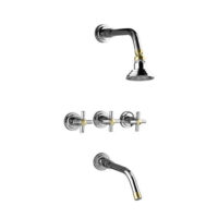 LIQUIDACION Griferia de lluvia ducha Roca Adonis Cromo Oro