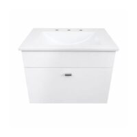 Vanitory Colgante Lanin 60 Cm Blanco Bacha Marmolina