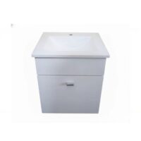 Vanitory Colgante Lanin 50 Cm Blanco Bacha Marmolina