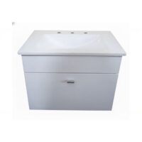 Vanitory Colgante Lanin 60 Cm Blanco Bacha Marmolina