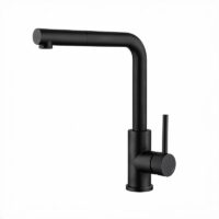 Griferia Monocomando Cocina Pico Extensible Tauro 219 Recto Negro