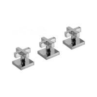 Griferia Hidromet para bidet Block Cruz Cromo