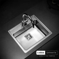 Bacha Simple Johnson 56 × 49 × 19 cm Q 55 A Acero 304 - Imagen 2