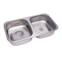 Bacha Doble Ariel 71 x 38 x 15cm 4328 Acero