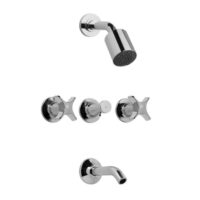 Griferia FV para Lluvia 0103/M3 Petalo Cromo