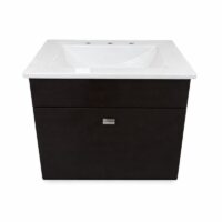 Vanitory Colgante Lanin 60 Cm Wengue Bacha Marmolina