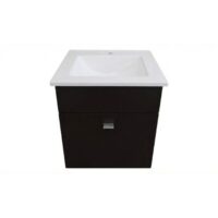 Vanitory Colgante Lanin 50 Cm Wengue Bacha Marmolina