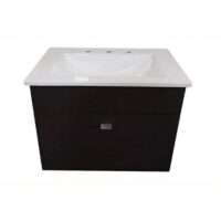 Vanitory Colgante Lanin 60 Cm Wengue Bacha Marmolina