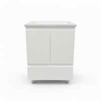 Vanitory Pie Mh 60 Cm Clasico Bacha Loza Con Cajon