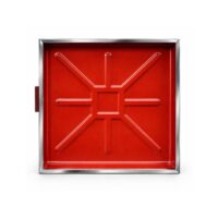 Tapa Cámara De Chapa 50x50 Reforzada Borde Acero