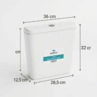 Combo de sanitarios Roca Capea Italiana inodoro corto, deposito Derpla loza colgar y tapa - Imagen 2