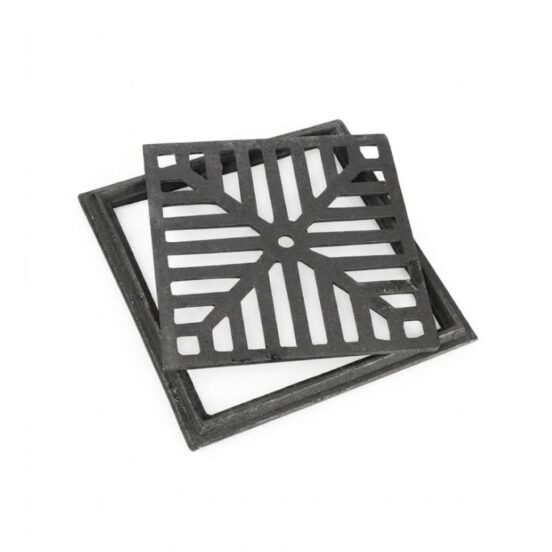 Reja Rejilla De Fundicion 40x40 Reforzada Con Marco