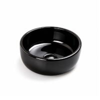 Bacha Baño Gulliart Cuenco Negra 30 cm x 30 cm Negro Brillante