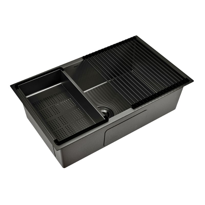 Bacha Simple Peirano Negro Mate Bacha Simple Peirano 75 x 45 x 22 cm Brushed Gun Metal Negro Mate - Imagen 1