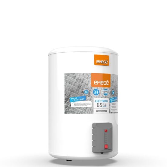 Termotanque electrico Emege 65 Lts blanco Carga Inferior