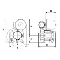 Bomba Presurizadora Pluvius PRES TCD600 600W para Tanques y Cisternas - Imagen 3