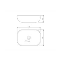 Bacha Baño Peirano Rectangular 46 Cm × 32 Cm BCH 12 - Imagen 2