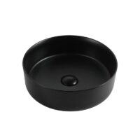 Bacha Baño Peirano Redonda Negro Mate 40 Cm × 12 Cm BCH 11BM