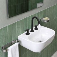 Griferia FV para Lavatorio 0207/R1 Lever Cala Black Negro Mate - Imagen 3