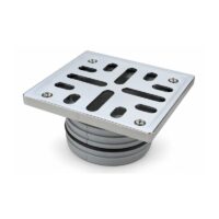 Porta Reja Acanalado 8 x 8 Ø 63 Awaduct Reja Acero Inoxidable (4106)