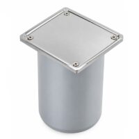 Porta Reja Ciego 12 x 12 Ø 110 Awaduct Tapa Acero Inoxidable (4004)